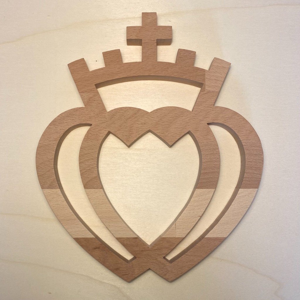 Cœur Vendéen en bois de hêtre - Modèle classique
