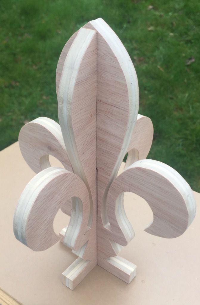 Fleur de Lys scoute en bois contreplaqué (AGSE) - Scouts d'Europe